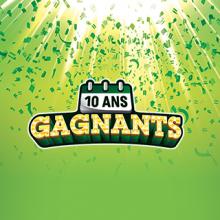 10 ans gagnants