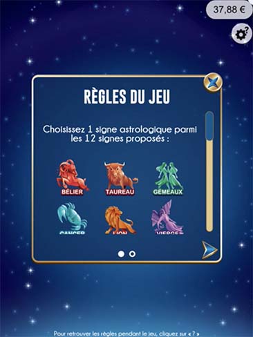 Ticket jeu à gratter Zodiac - Le Monde de Bibou - Cadeaux personnalisés