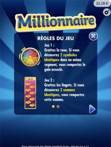 Millionnaire - Jeu-grattage.fr