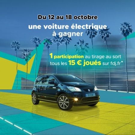 Jeu Concours FDJ – Une voiture électrique à gagner du 12 au 18 octobre 2020 !