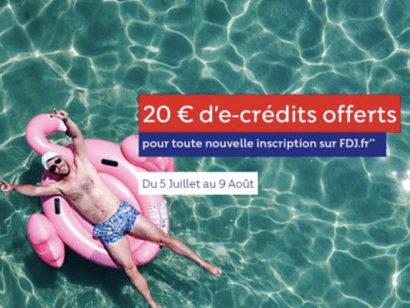 Bonus FDJ été 2021 : 20€ offerts pour toute nouvelle inscription sur fdj.fr !