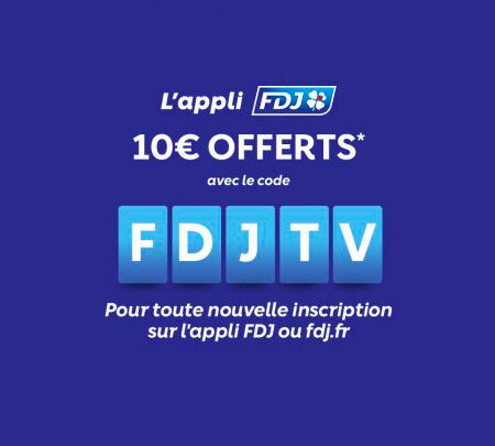 Le bonus FDJ de 10 euros fait son retour !
