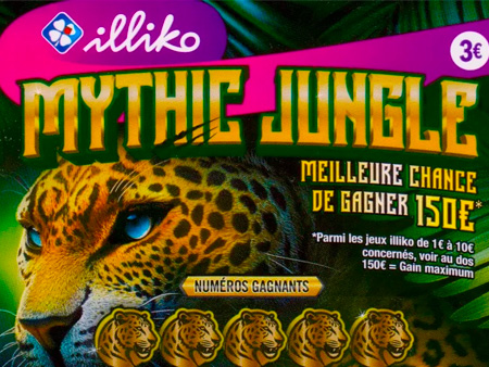 Mythic Jungle, ou le ticket avec un jackpot de 150€ !